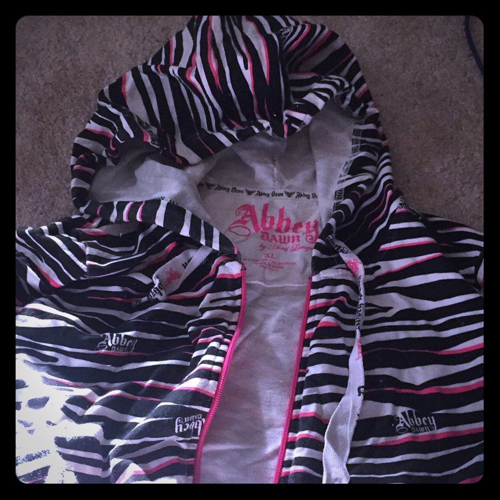 Abbey dawn zebra hoodie
